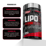 Nutrex Lipo-6 Black Max, thermogenèse potentielle, soutien du métabolisme pendant l'effort.