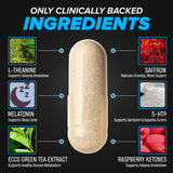 Nutrex Lipo-6 Nuit – capsules faciles à avaler sans stimulant.