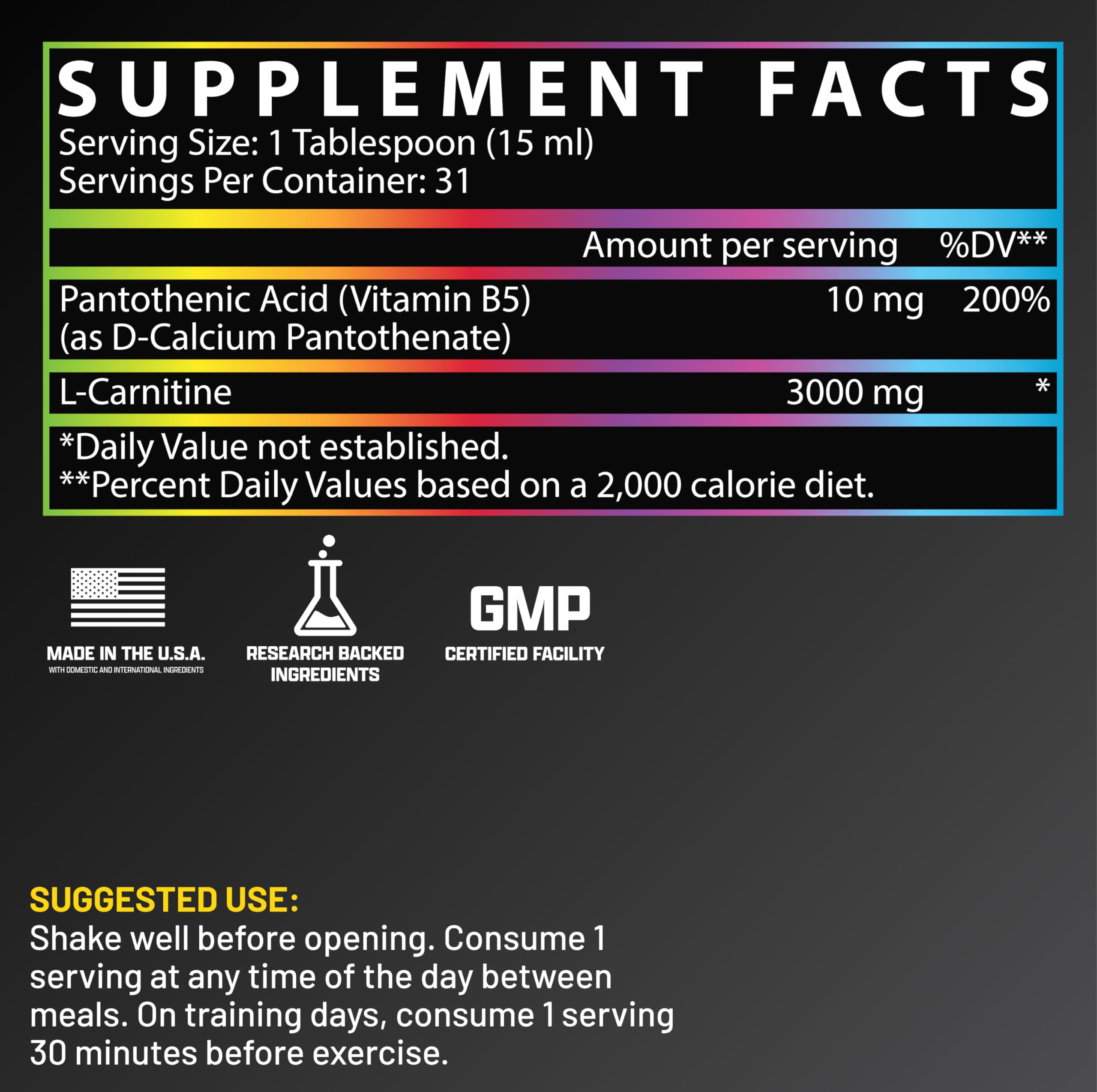 Nutrex Liquid Carnitine 3000 – goutte de dosage précise pour une utilisation simple.