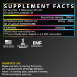 Nutrex Liquid Carnitine 3000 – goutte de dosage précise pour une utilisation simple.