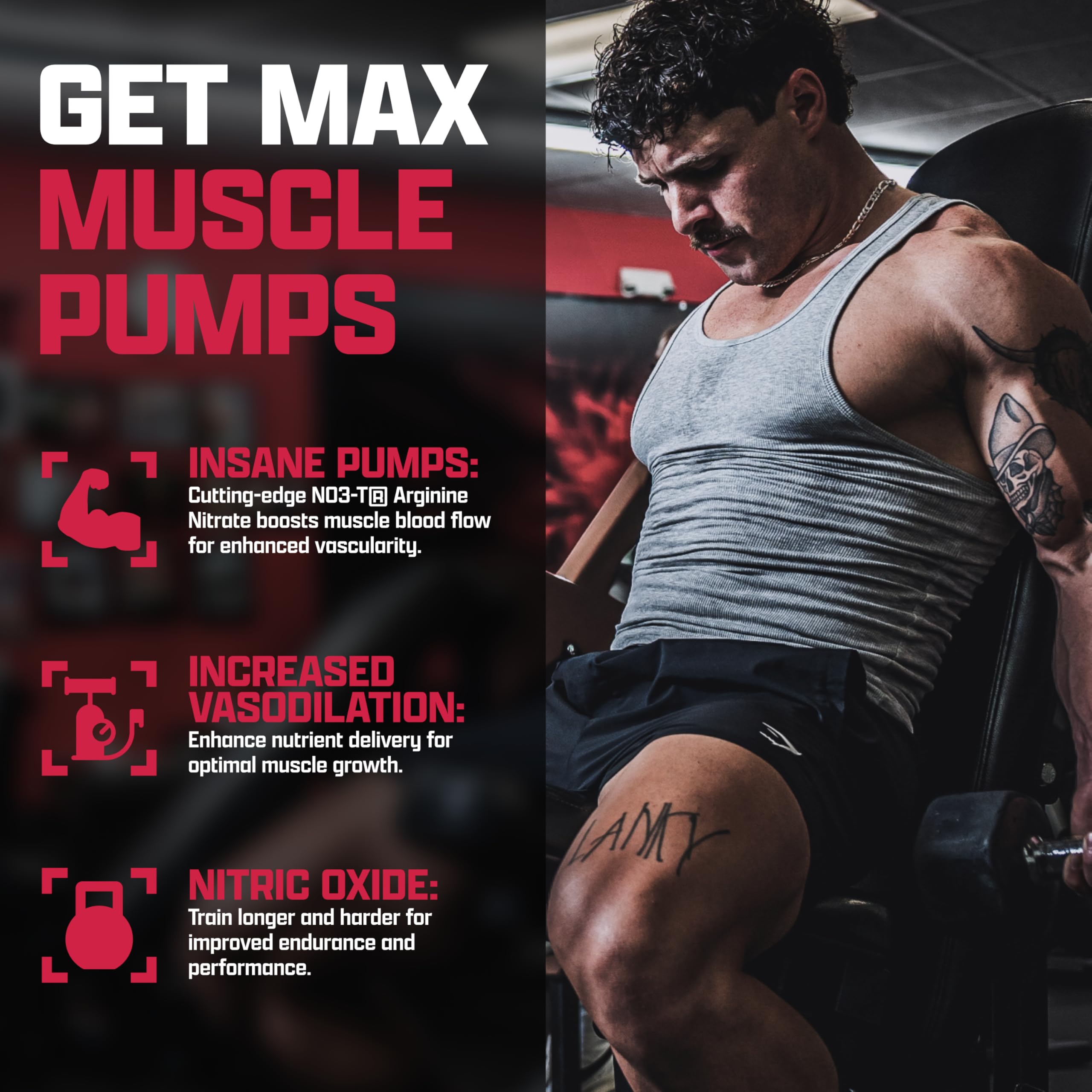 Nutrex NIOX Extreme Pumps - astragin: meilleure absorption des nutriments pendant l'effort.