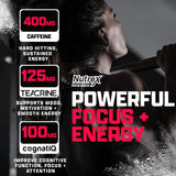 Nutrex OUTLIFT Amped – étiquette claire et informative du produit.