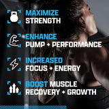 Nutrex Outlift associe créatine et citrulline pour pompes durables et force accrue.