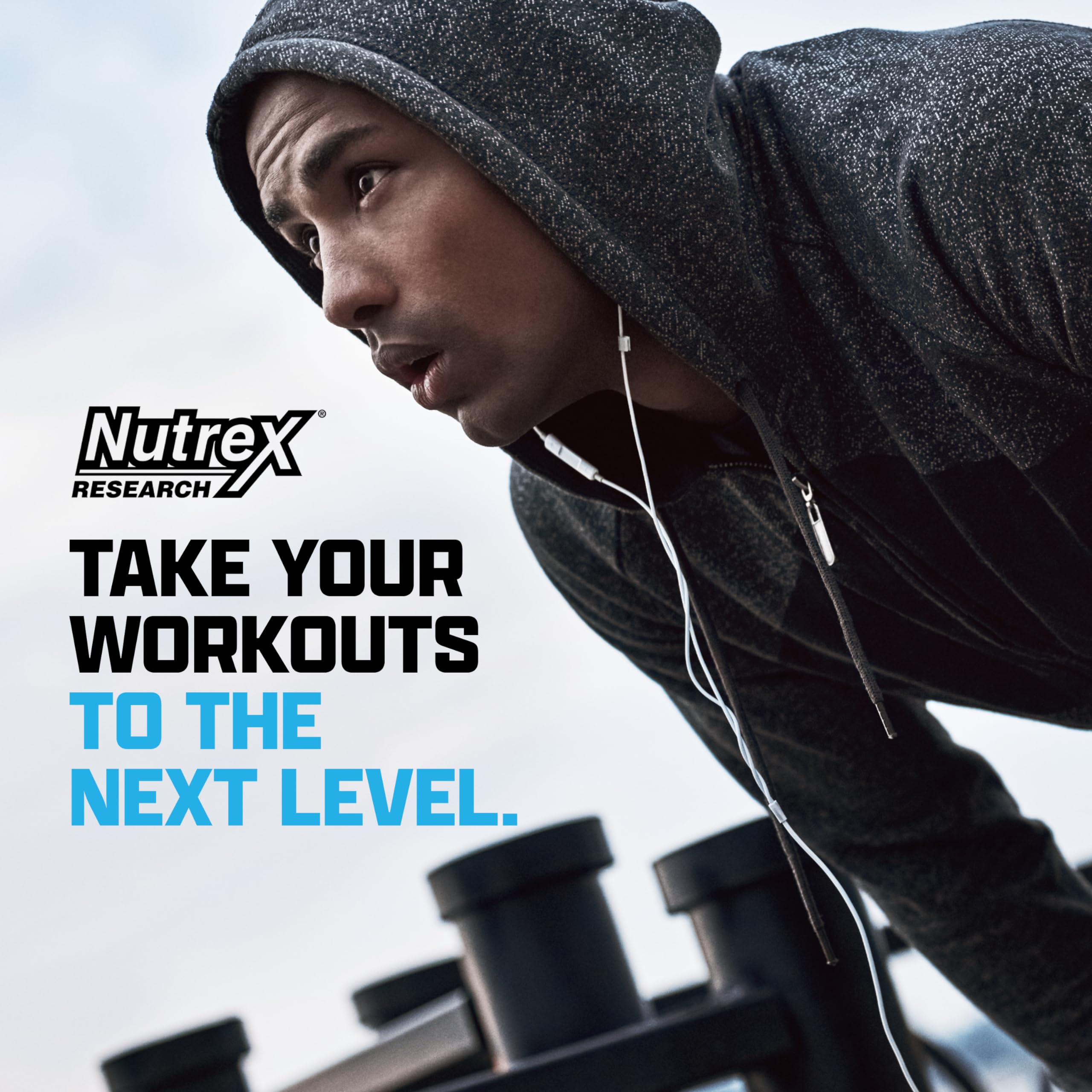 Nutrex Outlift goût fruit punch, mélange facile sans grumeaux.