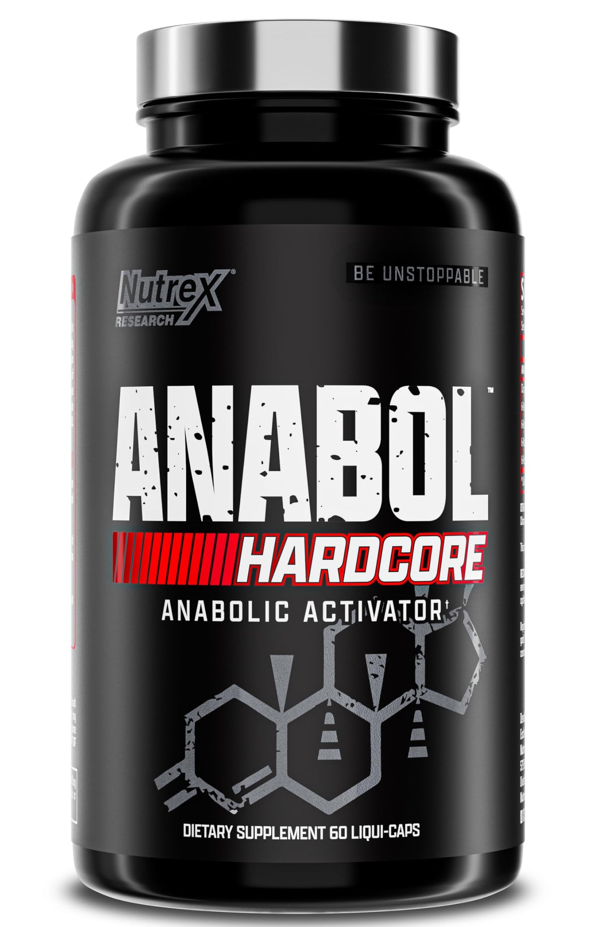 Nutrex Research Anabol: bouteille du produit et soutien potentiel à l’entraînement.