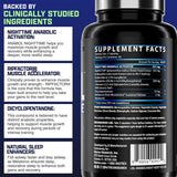 Nutrex Anabol PM gélules, dosage adapté à l’entraînement et au repos.