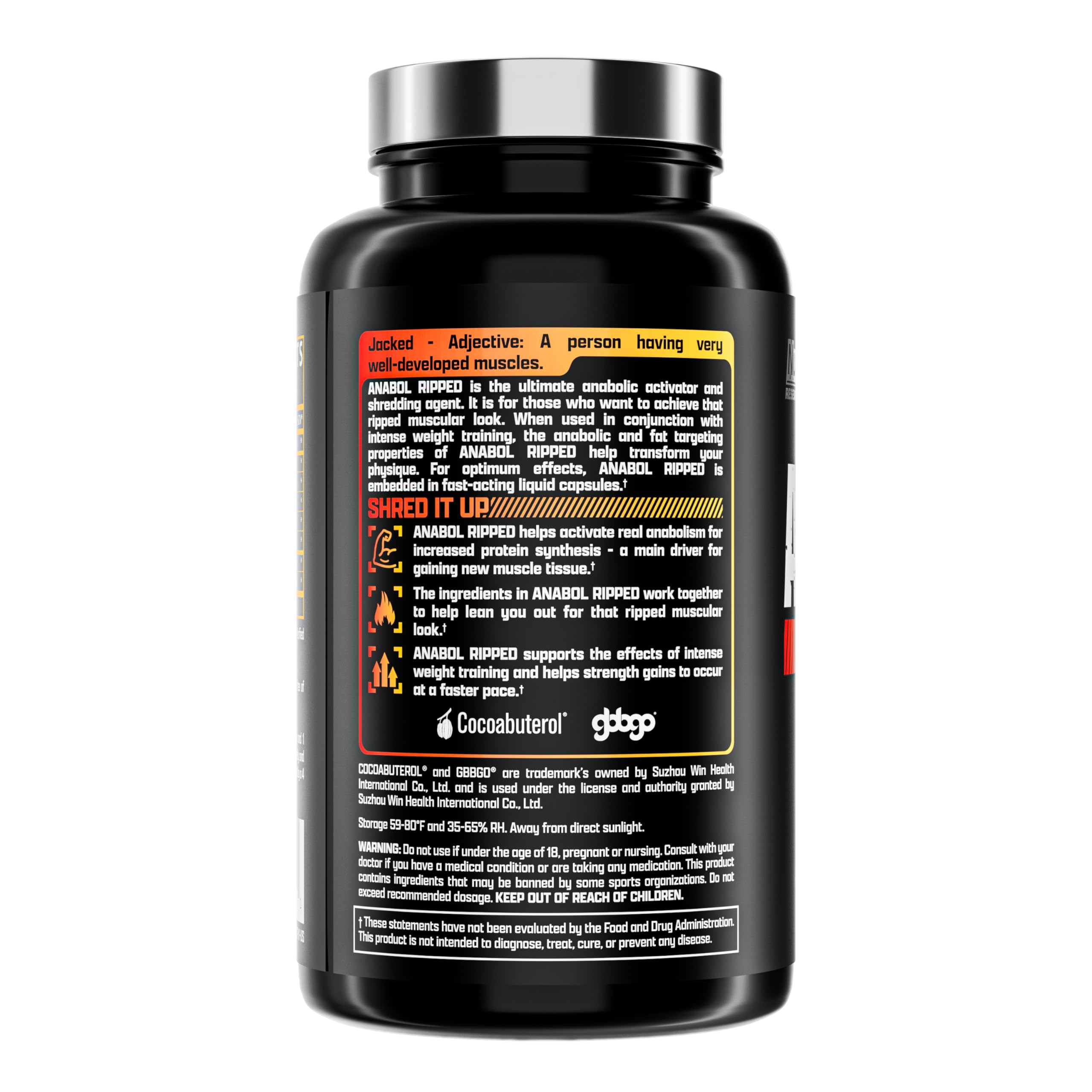 Nutrex Research Anabol Ripped : avant/après musculaire possible avec un programme régulier