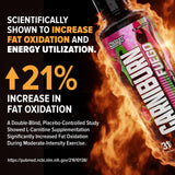 Nutrex Carniburn: gobelet prêt à être mélangé avant l’entraînement.