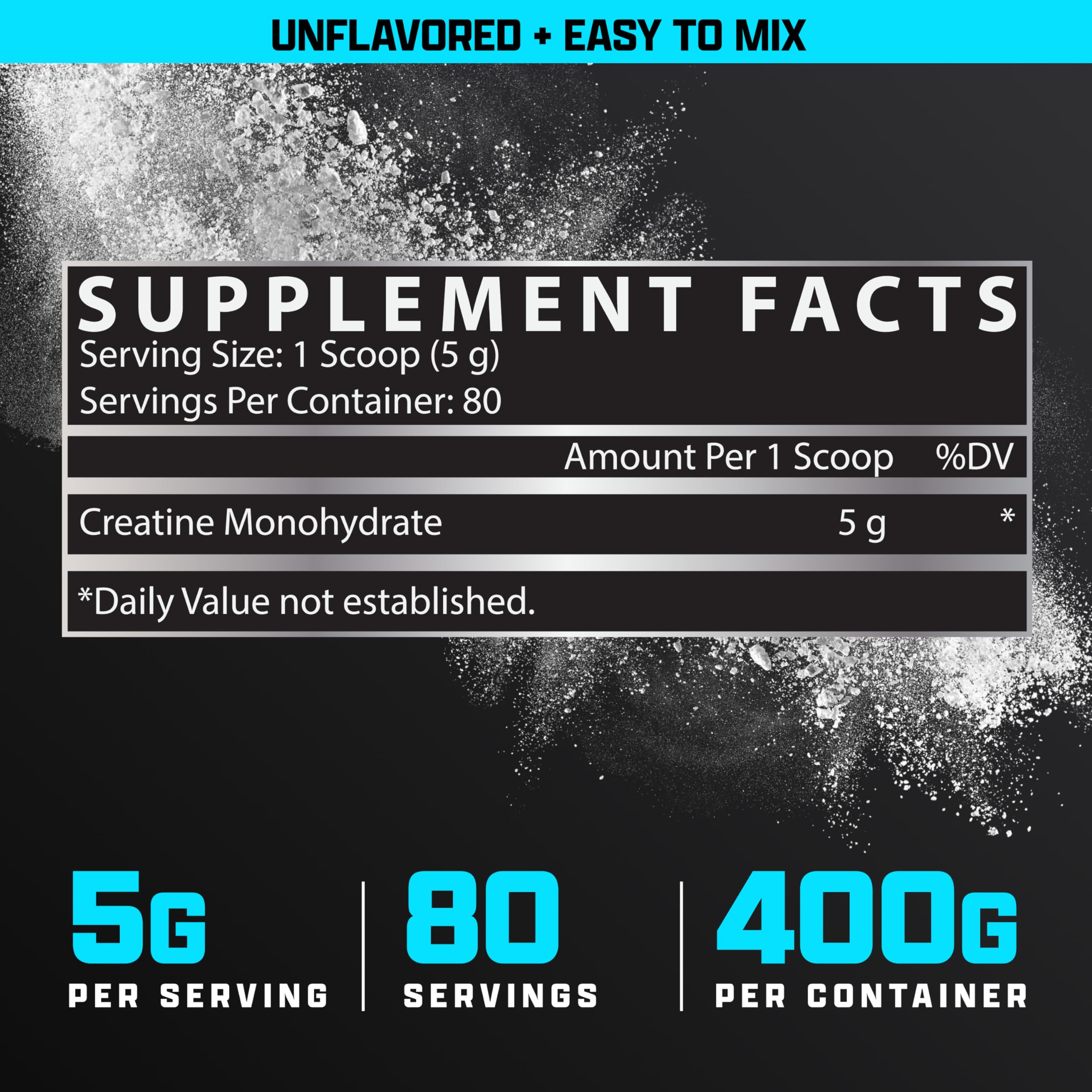 Nutrex Research Créatine Monohydrate emballage américain assure une qualité.