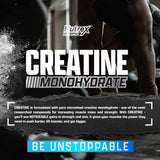 Utilisation Nutrex Creatine Monohydrate avant l’entraînement pour soutenir l’effort.