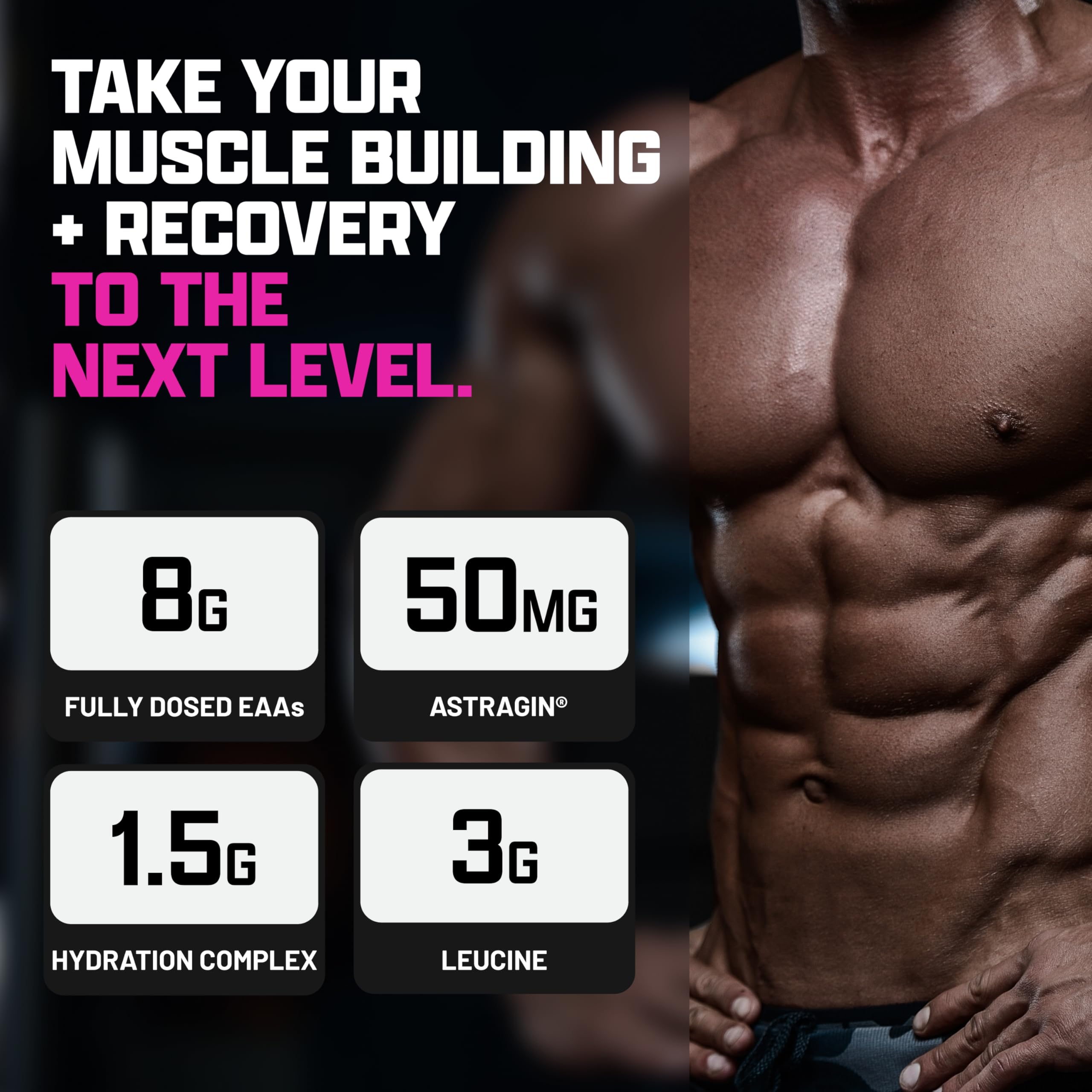 Nutrex Research EAA Hydration: dosage précis facilité pour une proportion idéale.