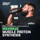 Nutrex Research EAA Hydration, étiquette nutrition claire pour suivre les acides aminés.