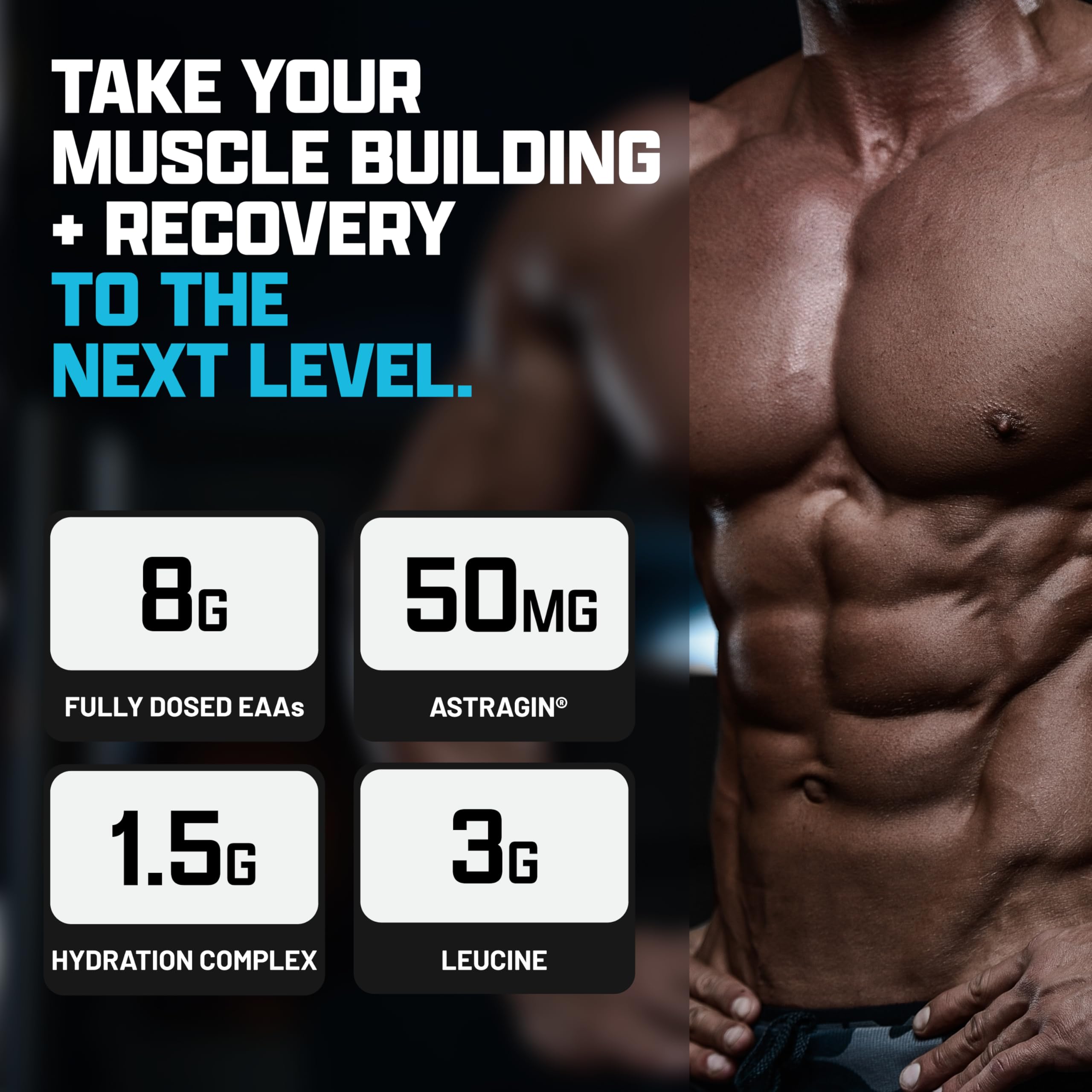 Nutrex Research EAA Hydration - Shaker pratique pour mélanger rapidement la boisson.