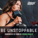 Nutrex Research EAA Hydration, verre Apple Pear prêt à boire après entraînement.