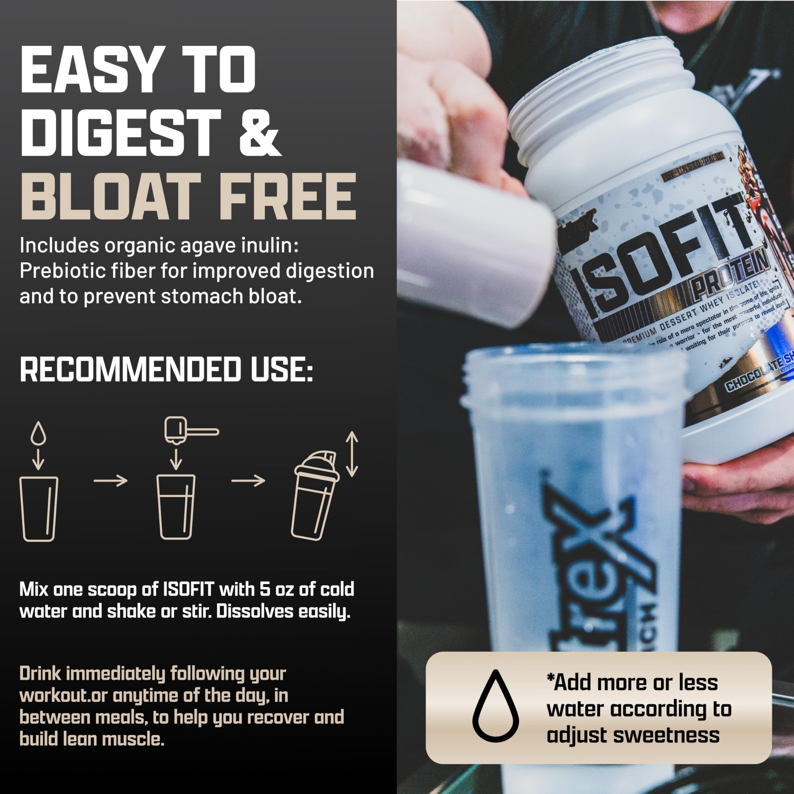 Nutrex IsoFit calories faibles et glucides pour une option légère