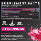 Nutrex Research L-Carnitine 3000 – goutte framboise, absorption rapide pour la récupération