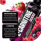 Nutrex Research L-Carnitine 3000 – verre doseur framboise, contrôle précis de la dose