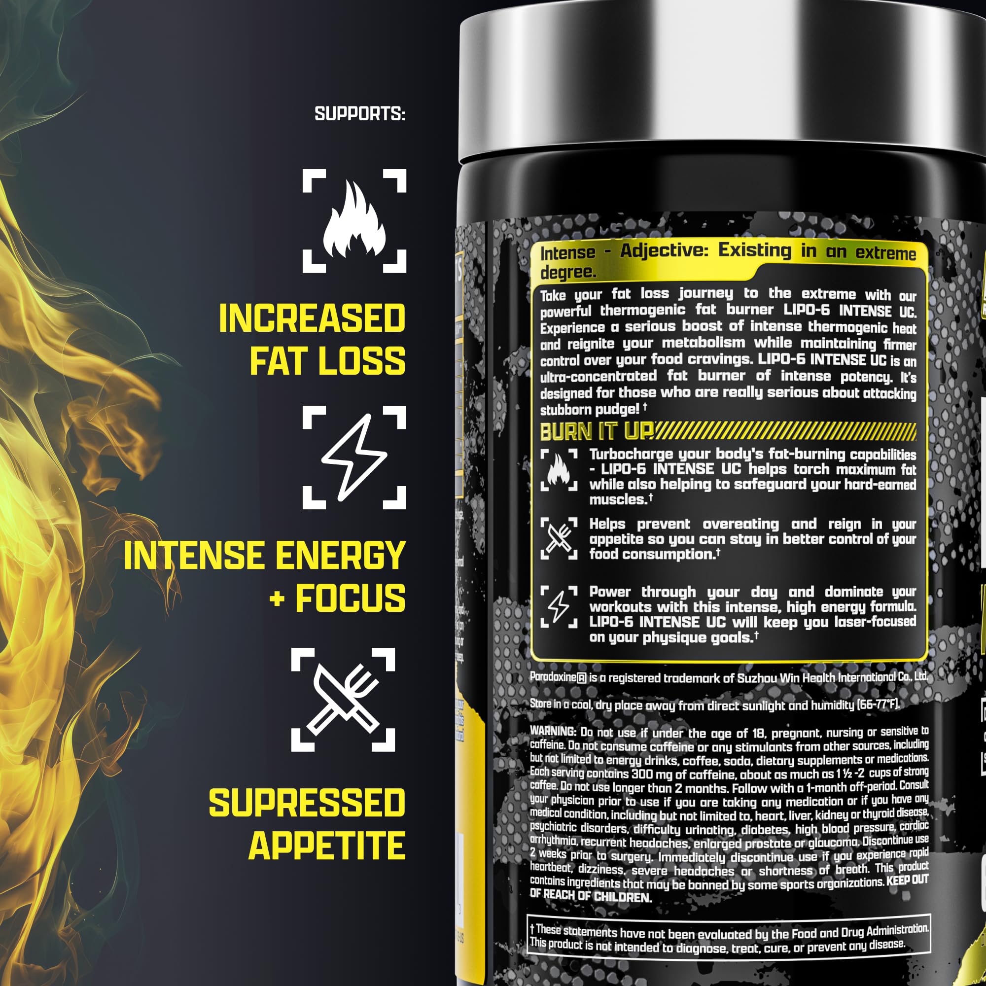 Nutrex Lipo6 Black – aperçu avant-après potentiel avec résultats.