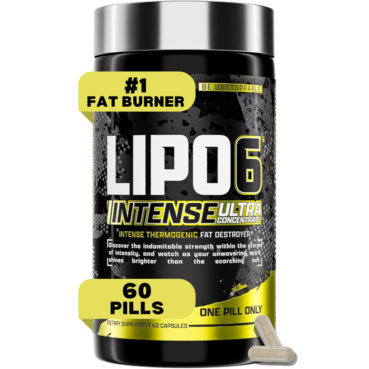 Nutrex Research Lipo6 Black – bouteille thermogénique pour brûler les calories.
