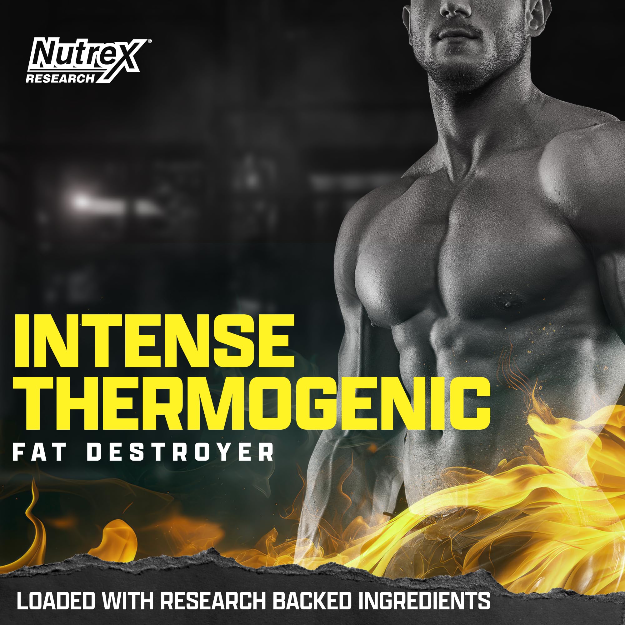 Nutrex Lipo6 Black – capsules énergie longue durée pour l'entraînement.