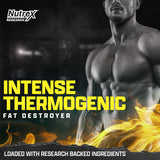 Nutrex Lipo6 Black – capsules énergie longue durée pour l'entraînement.