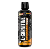 Nutrex Research Liquid Carnitine 3000, bouteille orange mango prête à l'emploi.