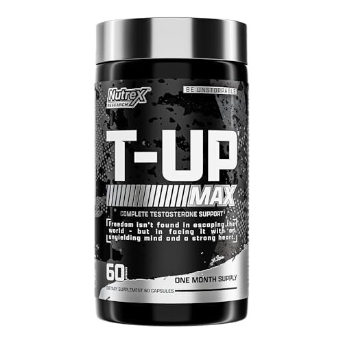 Nutrex Research T-UP, bouteille de 60 capsules, soutien potentiel à l'endurance lors des entraînements.