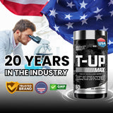 Nutrex Research T-UP, guide de dosage, aide à planifier vos séances d'entraînement.