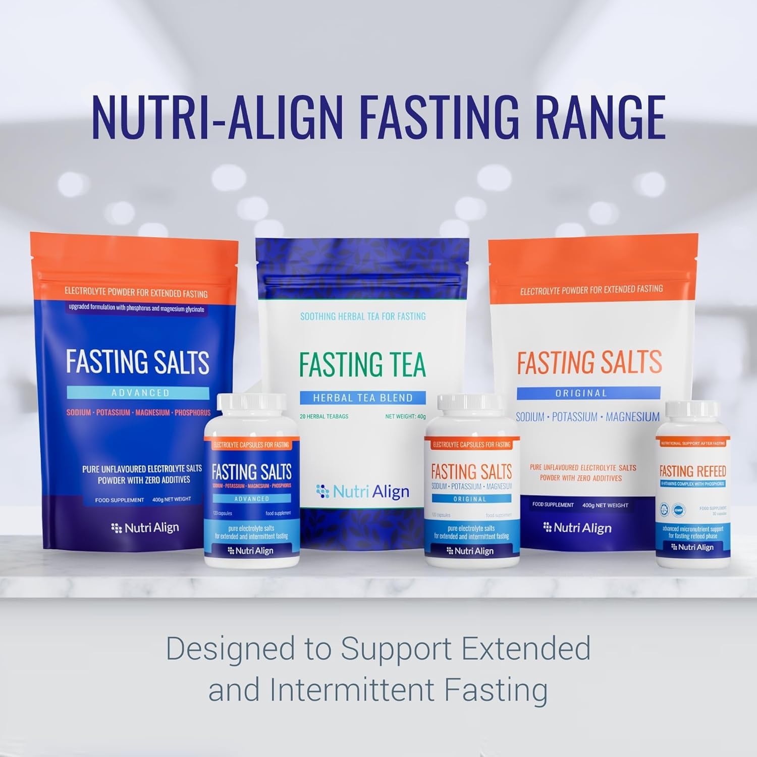 Ingrédients potassium, sodium et magnésium formulés pour une absorption efficace.