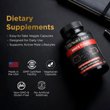Nutri Apex mélange d’herbes et capsules visibles pour routine quotidienne.