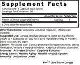 Nutri Fisetin: etiquette-produit claire assurant pureté et dosage clinique.