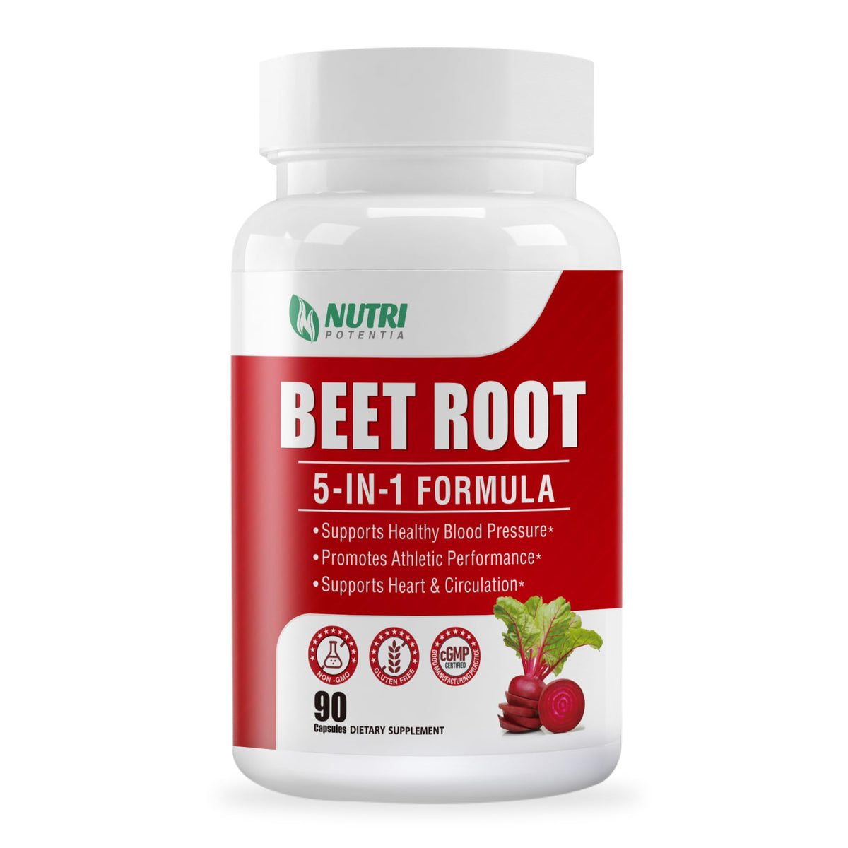 NUTRI POTENTIA Betterave poudre bouteille: soutien potentiel de la circulation et énergie naturelle.