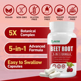 NUTRI POTENTIA Bouteille Capsules Betterave: format pratique et facile à prendre.