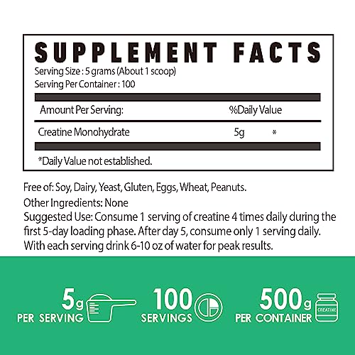 NUTRI POTENTIA créatine monohydrate en poudre non aromatisée, idéal pré/post effort