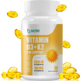 NUTRI POTENTIA D3 K2 – Bouteille avec huile MCT pour une absorption potentielle optimale.