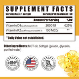 NUTRI POTENTIA D3 K2 – Gélules blanches faciles à avaler pour la routine quotidienne.