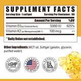 NUTRI POTENTIA D3 K2 – gélules avec huile MCT favorisant l’absorption et la biodisponibilité.