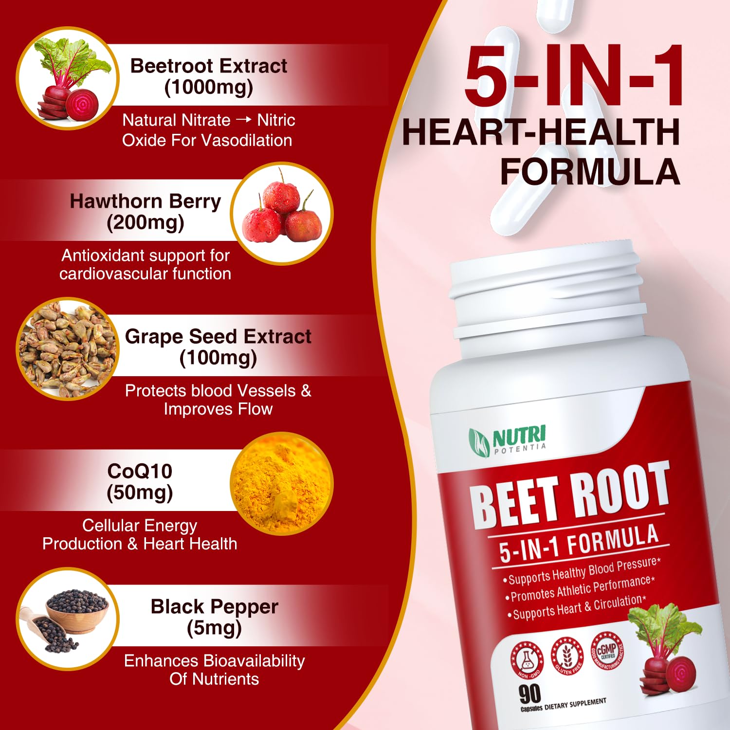 NUTRI POTENTIA Graines de raisin: antioxydants pour protéger les cellules.