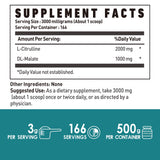 NUTRI POTENTIA L-Citrulline Malate 2:1, poudre sans arômes, goût neutre