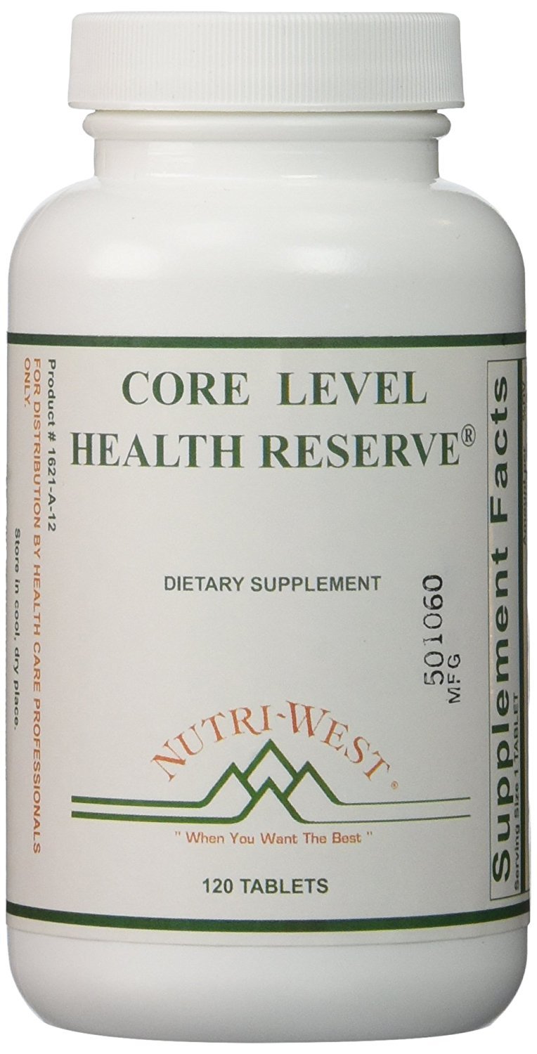 Nutri-West Core Level Health Reserve – bouteille frontale, soutien quotidien de vitalité