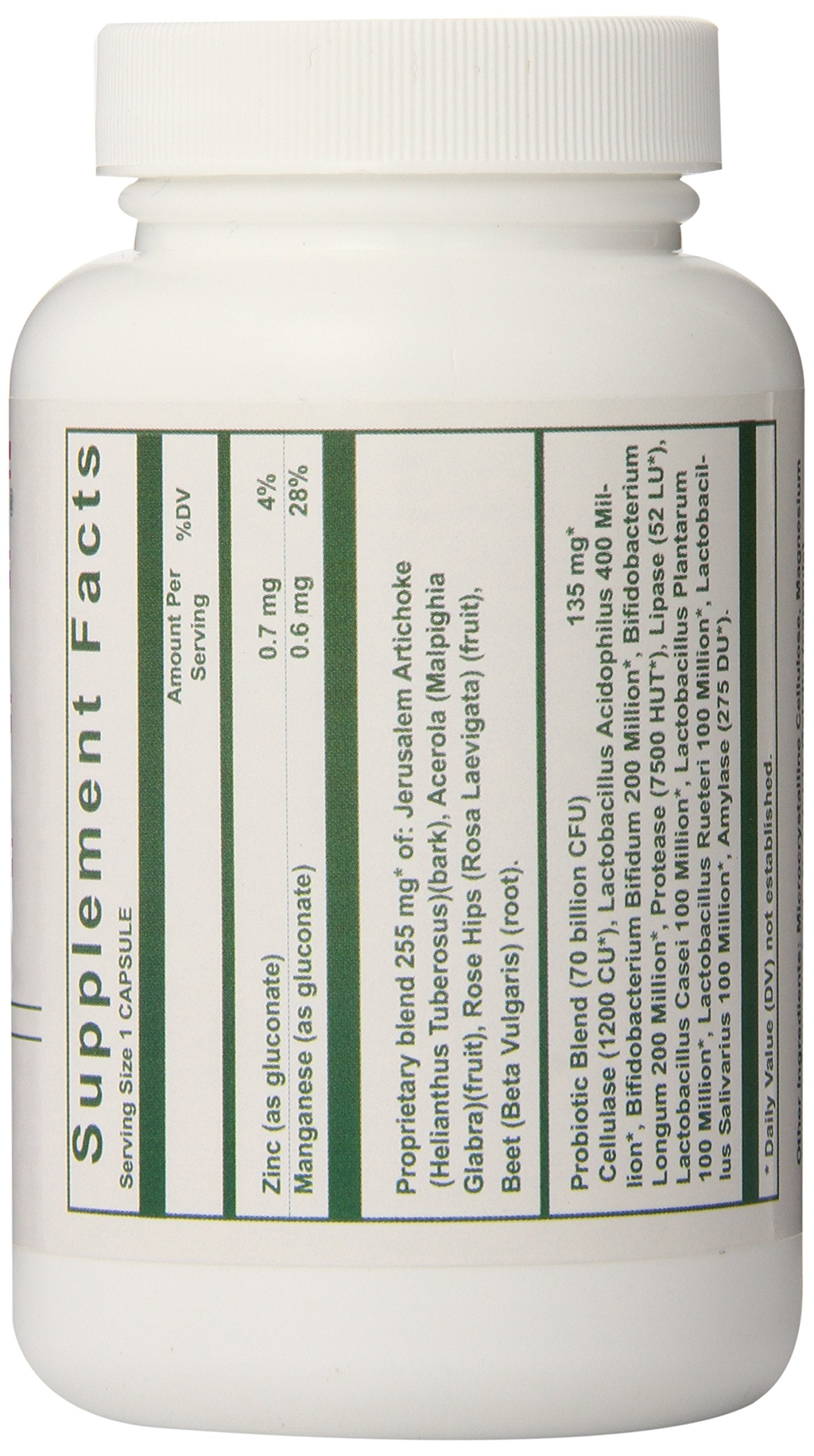 Gélules Nutri-West Total Probiotics faciles à avaler pour l’usage quotidien.