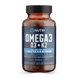 Nutri11 omega-3 D3 K2 astaxanthine en enduit entérique pour meilleure digestion