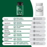 Nutriana Beta Glucane - avant/arrière-plan du packaging et des capsules.