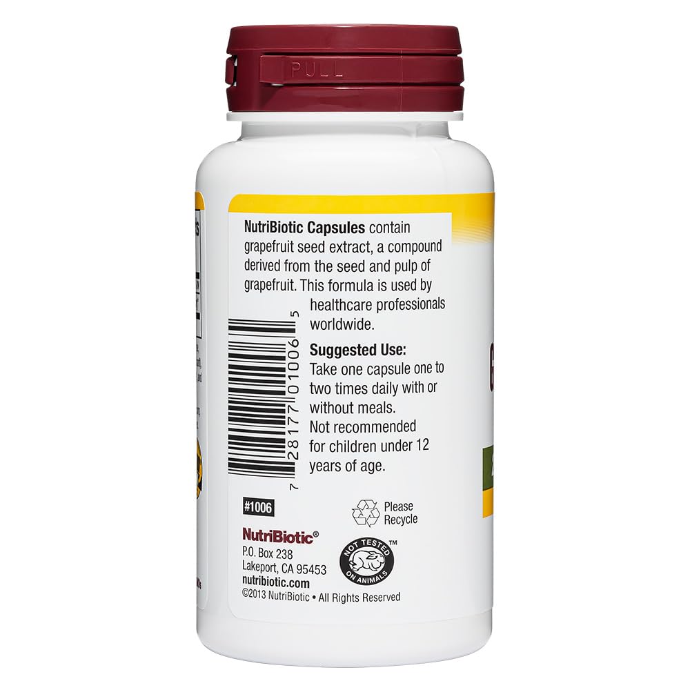Capsules véganes NutriBiotic – sans gluten et sans OGM.