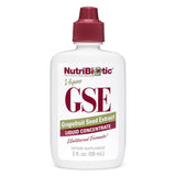 NutriBiotic GSE, bouteille 2 oz, format pratique pour usage quotidien.
