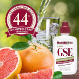 NutriBiotic GSE, fabriqué aux États-Unis, source fiable depuis plus de 40 ans.