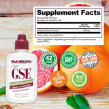 NutriBiotic GSE, sans OGM ni additifs artificiels.