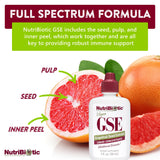 NutriBiotic GSE, vegan et sans allergènes courants.