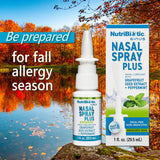 NutriBiotic Nasal Spray Plus, ingrédients botaniques visibles sur l’étiquette
