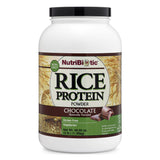 NutriBiotic protéine riz chocolat – bocal 3lb, protéine facile à digérer pour repas équilibré